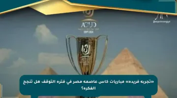 «تجربة فريدة» مباريات كأس عاصمة مصر في فترة التوقف هل تنجح الفكرة؟